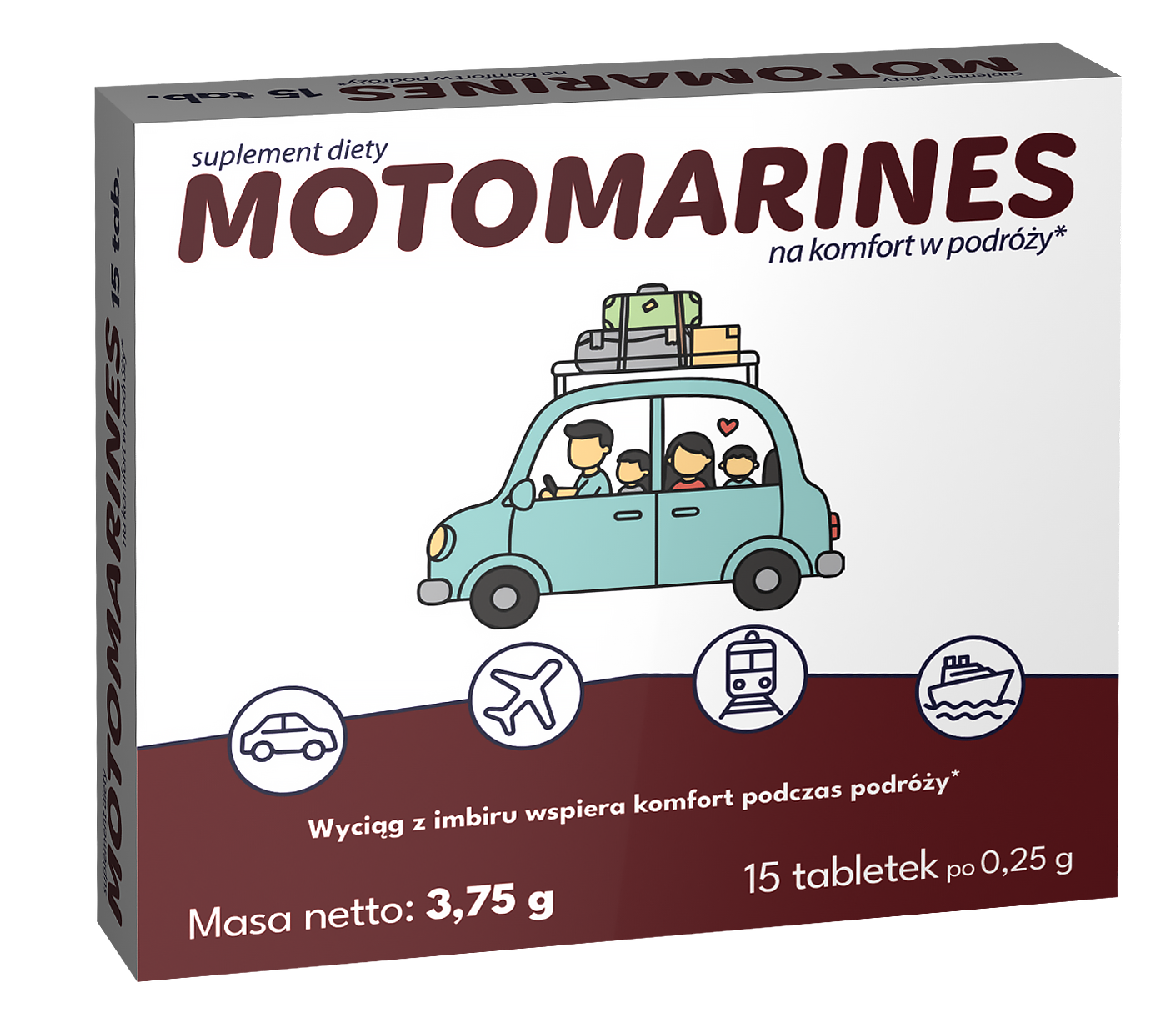 Dr Lifee Motomarines — na komfort w podróży, 15 tabletek